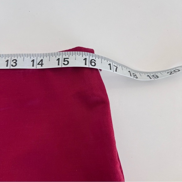 Bebe Y2K Women’s Sleek Red Satin Kick Hem Pleated Pencil Skirt - Picture 9 of 13